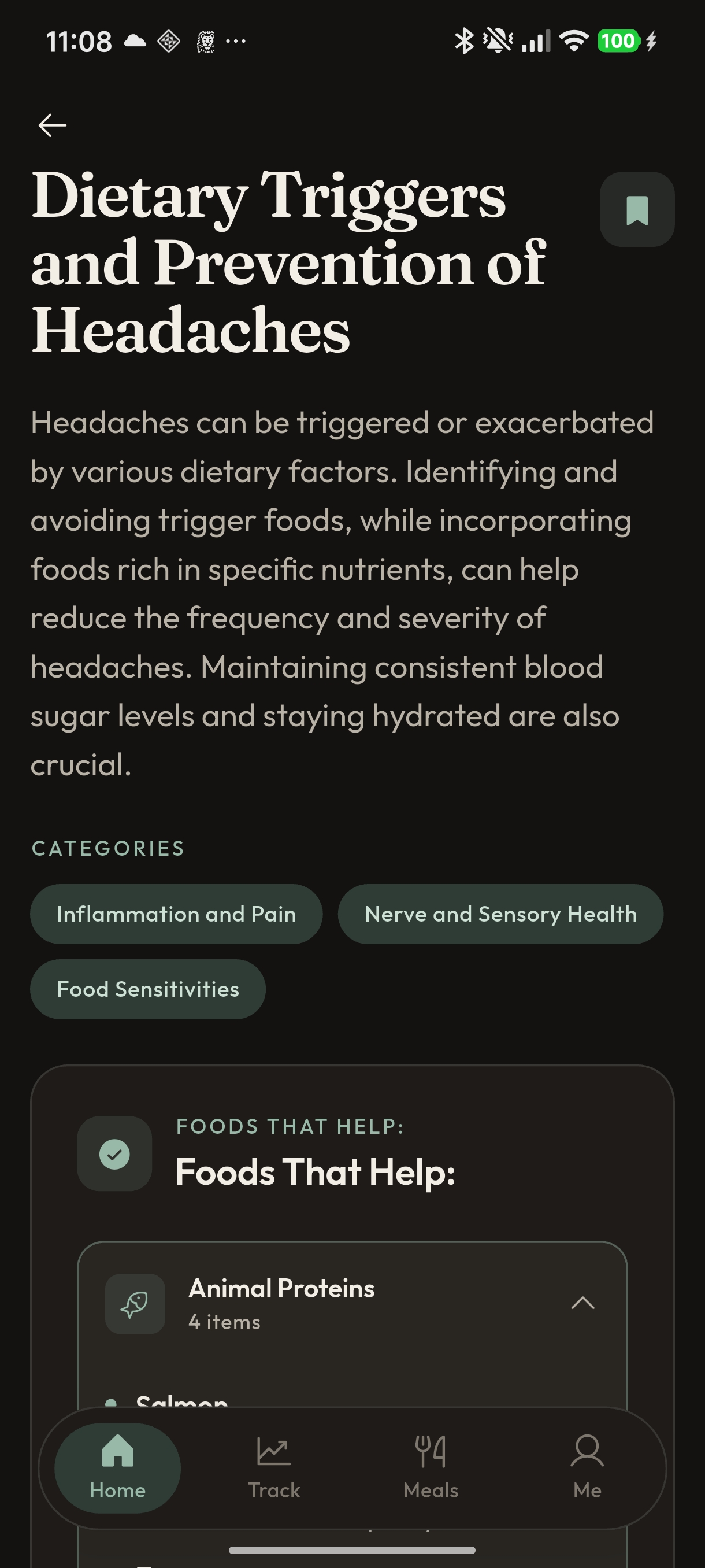 Article view: Dietary Triggers and Prevention of Headaches